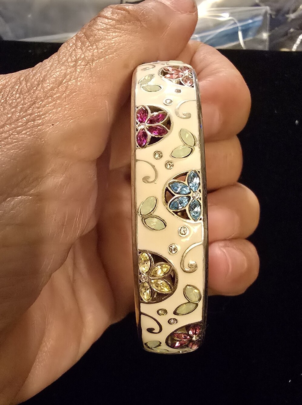 Brighton enamel butterfly bangle bracelet